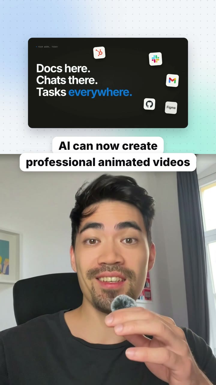 Show & Tell Short: Raw talking-head clips go in, a tight vertical short that shows what you talk about while you say it comes out.