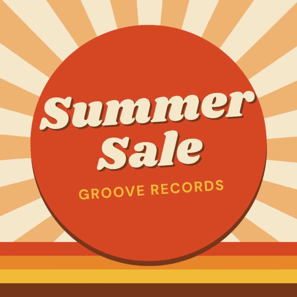 Retro Pop: 70s sunburst, chunky script and springy bounces for promos that feel like a record sleeve.